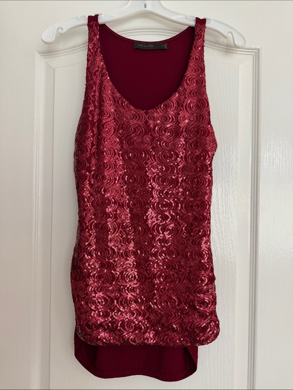 The Limited Garnet Sequin Tank Top